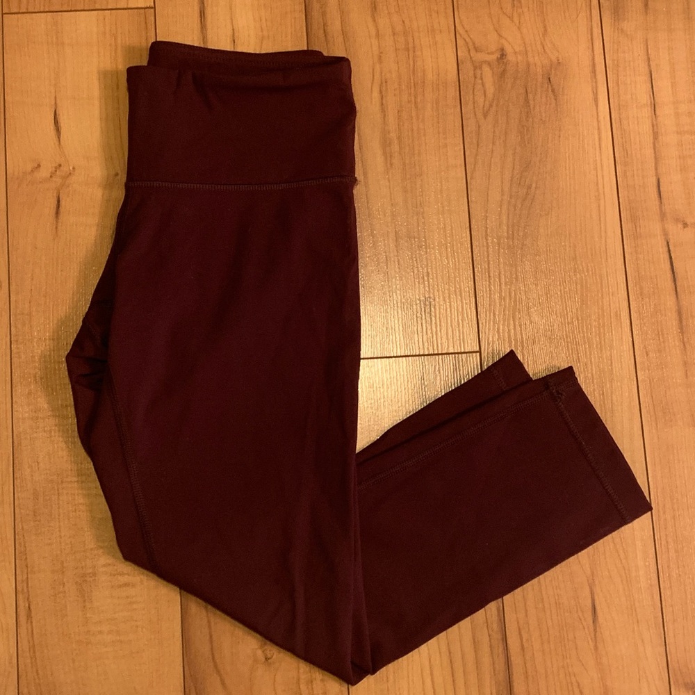 Lululemon Athletic Leggings Red/Wine